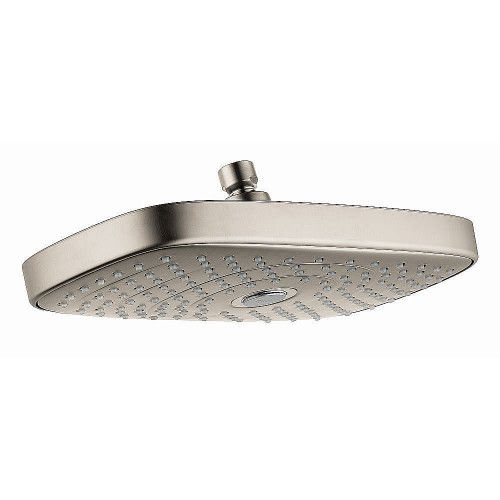 Hansgrohe 27387821 Raindance Select E 2.5 GPM 2-Jet Showerhead 300, In Brushed Nickel