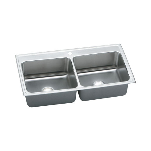 Elkay KF-DLR4322101 43-in X 22-in Stainless Steel Drop-in Kitchen Sink Kit