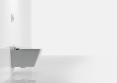 Wall-Hung Toilet Bowl with CeFiONtect in Cotton