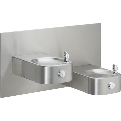 Elkay EHW217FPK Heavy Duty ADA Bi-Level Fountain in Stainless Steel