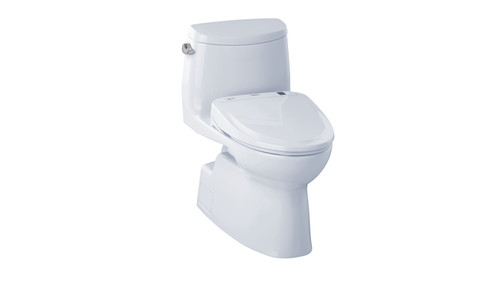 Toto MW614574CEFG#01 1.28 GPF One-Piece Elongated Bowl with Single Flush and Washlet+ S300e Washlet in Cotton