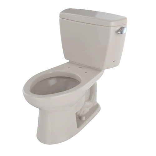 1.6 GPF Two-Piece Elongated Toilet with Single Flush and Right Hand Trip Lever in Bone