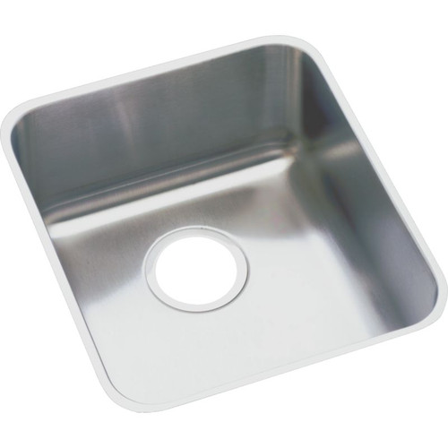 Elkay ELUH1116 Stainless Steel Single Bowl Undermount Sink in Lustrous Highlighted Satin