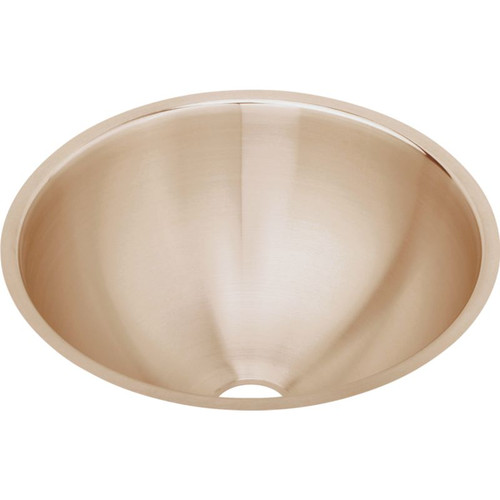 Elkay ELUH12-CU Antimicrobial Copper Single Bowl Undermount Sink in Lustrous Highlighted Satin