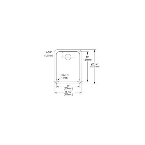 Elkay ELUH141810PD Stainless Steel Single Bowl Undermount Sink Kit with Perfect Drain in Lustrous Highlighted Satin
