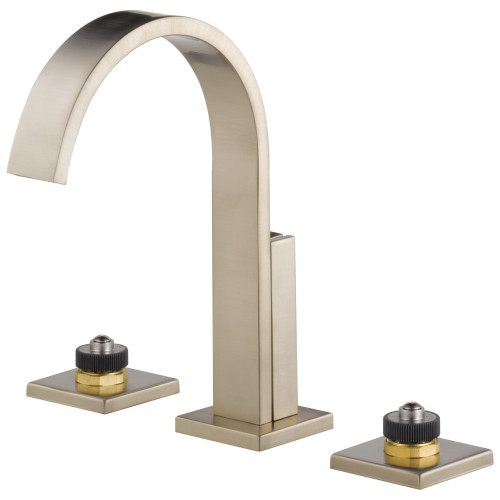 Brizo 65380LF-BNLHP-ECO Widespread Lavatory Faucet Less Handles in Brushed Nickel Finish, 1.2gpm Flow Rate