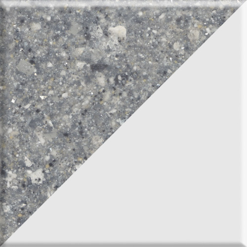 37-in X 22-in Cultured Marble Vanity Top with single white bowl for 4" Centerset Faucet, In Midnight Chrome