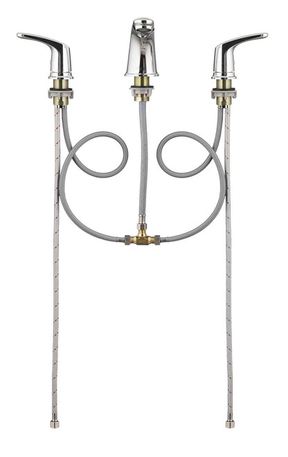 2-Handle Widespread Bathroom Faucet with Pop-Up Drain in Polished Chrome