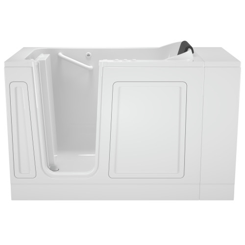28-in. x 48-in. Walk-In Air Spa and Whirlpool Massage Bathtub with Left-Hand Drain in White