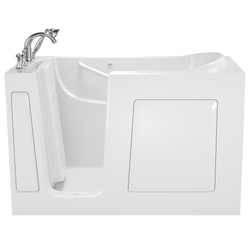 American Standard 3060.509.CLW 30-in. x 60-in. Walk-In Air Spa and Whirlpool Massage Bathtub with Left-Hand Drain and Tub Faucet in White