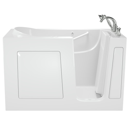 American Standard 3060.509.CRW 30-in. x 60-in. Walk-In Air Spa and Whirlpool Massage Bathtub with Right-Hand Drain and Tub Faucet in White