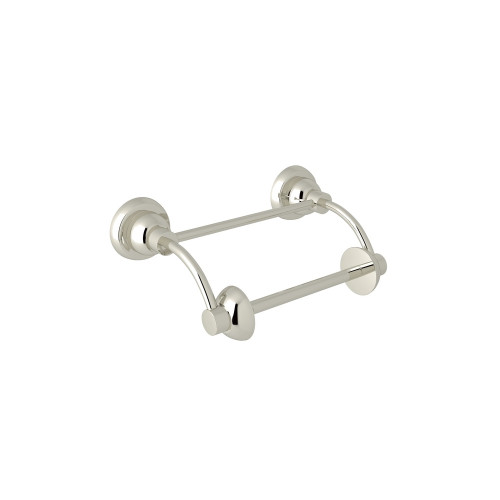 Holborn Wall Mount Pivot Bar Toilet Roll Holder in Polished Nickel