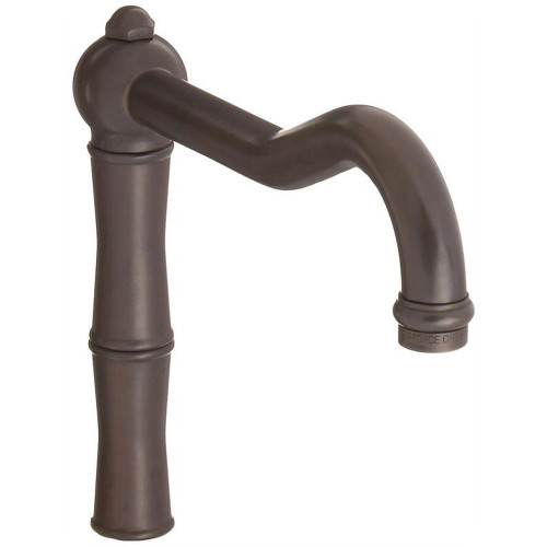 9" Standard Reach Column Spout With Longer Connection At Base In Tuscan Brass