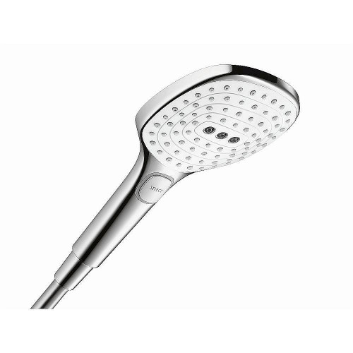 Hansgrohe 26521401 Raindance Select E 2.5 GPM 3-Jet Handshower 120, In White/Chrome