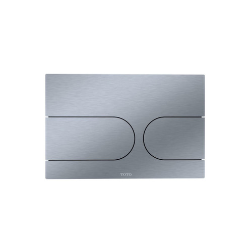 Dual Button Wall Round Push Plate in Stainless Steel
