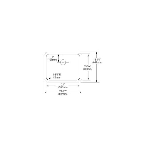Elkay ELUHAD211555PD Stainless Steel Single Bowl Undermount Sink Kit with Perfect Drain in Lustrous Highlighted Satin