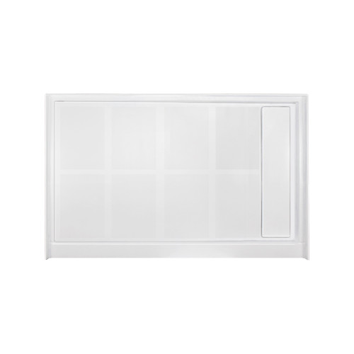 Transolid Linear 48" x 32" Single Threshold Right Hand Concealed End Drain Shower Base In White