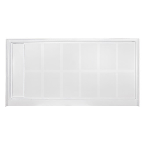 Transolid Linear FL6030L-31 60-in x 30-in Rectangular Alcove Shower Base with Left Hand Drain in White