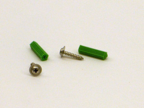 Rough-In Mounting Set (2 Screws and 2 Anchors) for Toilets