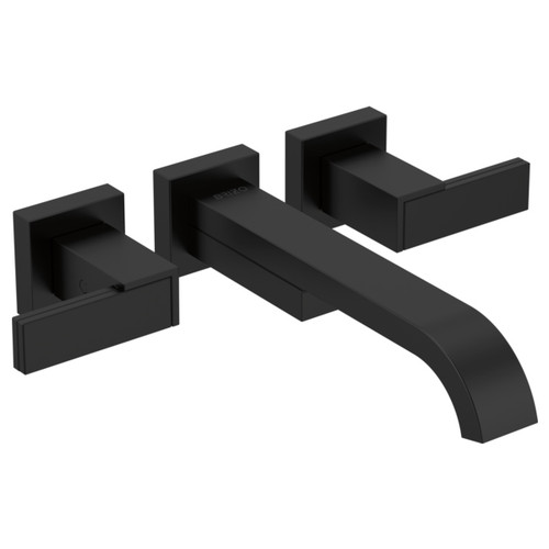 Two Less Handles Wall Mount Tub Filler in Matte Black