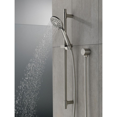 1.75 GPM 4-Setting Hand Shower with Slide Bar in Stainless