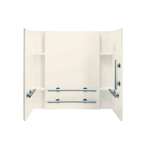 Sterling 71154123-96 Vikrell Bathtub Walls and Surrounds in Biscuit