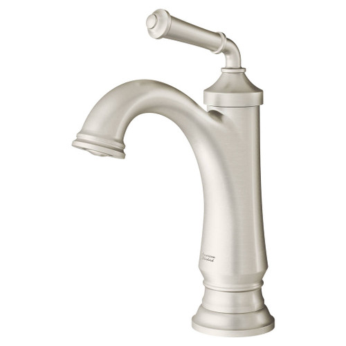 Single-Handle Bathroom Faucet in Brushed Nickel Finish