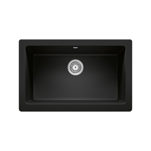 526545 Vintera 30" Super Single Apron-Front Kitchen Sink in Coal Black