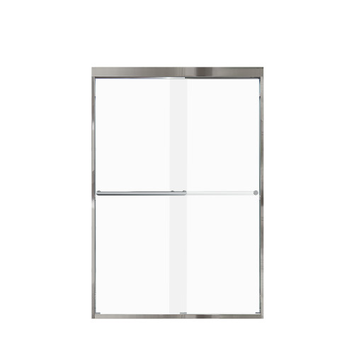 Transolid FBPT487008F-T-PC Frederick 45.75-47 in. W x 70 in. H Semi-Frameless Bypass Shower Door in Polished Chrome with Frosted Glass 