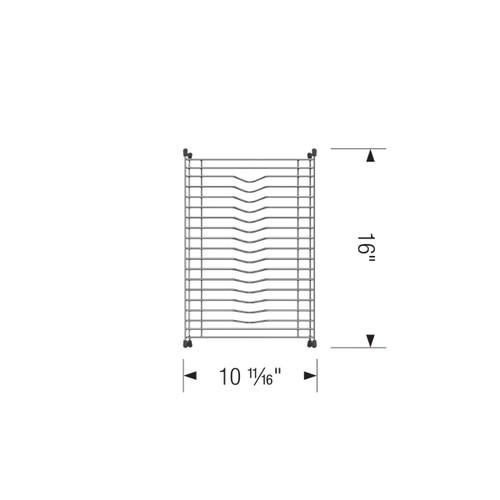 236432 Diamond Stainless Steel Floating Dish Rack