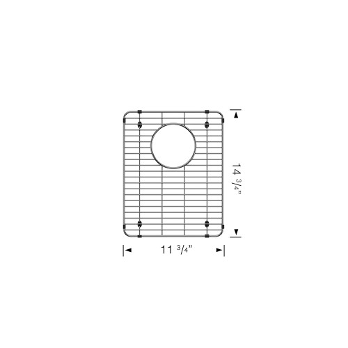 Blanco 237145 Formera Stainless Steel Sink Grid in Right Bowl