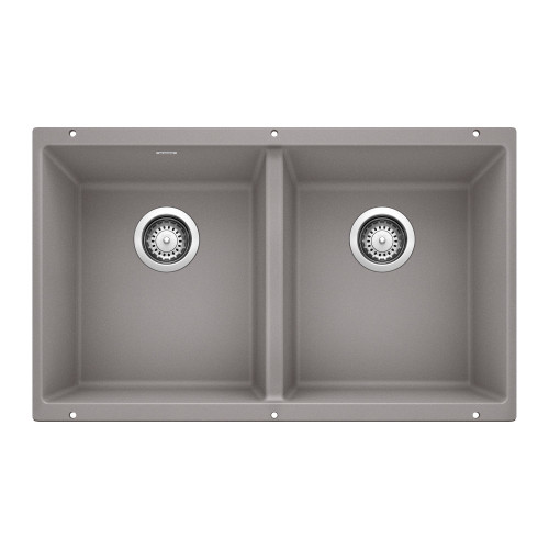KA-516319 Precis Equal Double Bowl Sink Kit in Metallic Gray