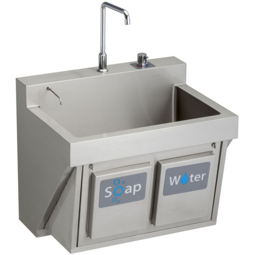Elkay EWSF13026KWC Commercial Scrub Sink with Single Faucet Hole in Satin