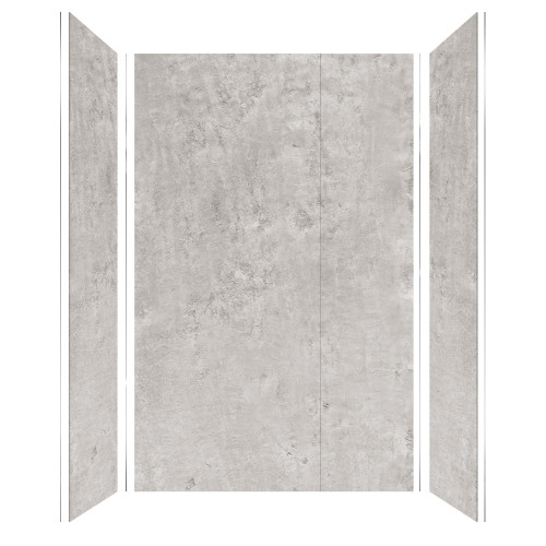 Transolid TWK603696-KI58G Titan 64-in x 39-in x 96-in Shower Wall Trimmable Kit, Caesar Grey