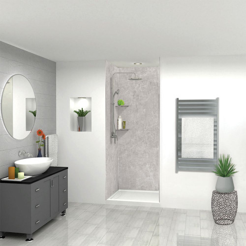 Transolid K-SSC-BS Transolid K-SSC-BS Shower Shelf Kit; Brushed Stainless 