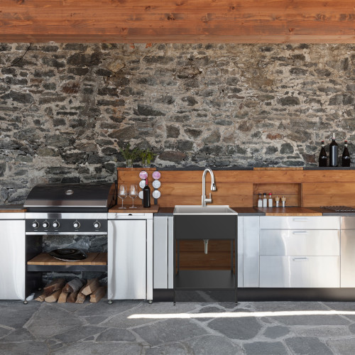 EWS-2422S-MB  24-in W x 22.1-in D x 35.2-in H Stainless Steel Laundry Sink and Wash Stand, Matte Black