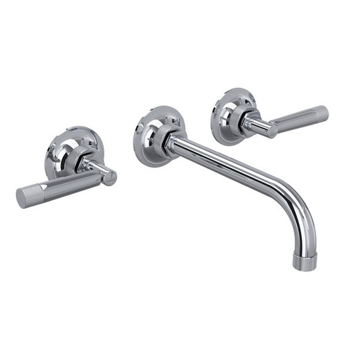 MB-2030LMAPCTO-2 Graceline Wall Mount Widespread Bathroom Fau with Metal Lever Handlecet, Polished Chrome
