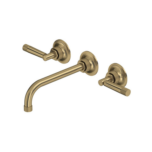 MB-2030LMAGTO-2 Graceline Wall Mount Widespread Bathroom Faucet, Antique Gold
