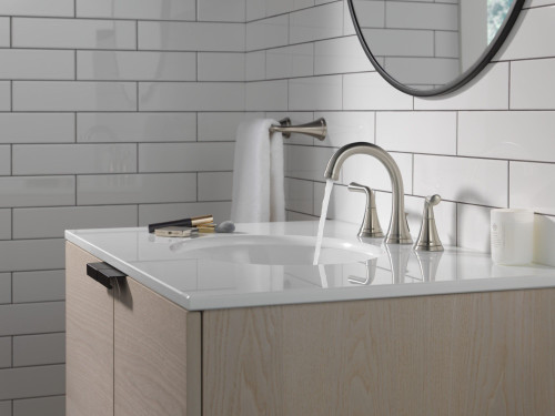 Delta 3533LF-SSMPU Kayra Two Handle Widespread Bathroom Faucet, Stainless