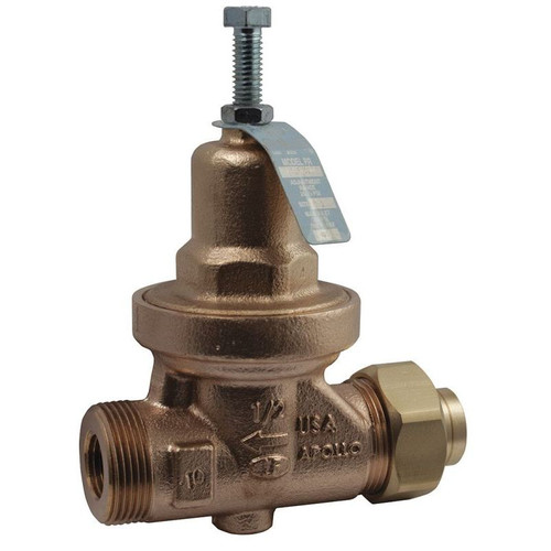 36LF10301 Water Pressure Reducing Valve, Standard Valve Type, Lead Free Bronze, 1/2-in Pipe Size