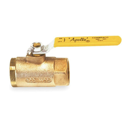 Apollo 7014364 Bronze Ball Valve, Inline, FNPT, 1/2-in