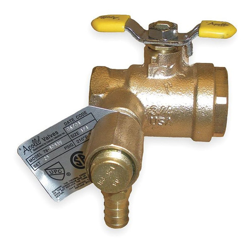 78406RV Thermal Expansion Ball Valve, FNPT, 3/4-in