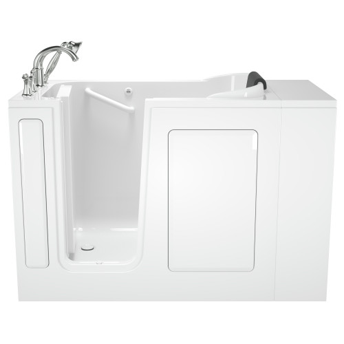American Standard 2848.609.WLW 28-in. x 48-in. Walk-In Whirlpool Massage Bathtub with Left-Hand Drain and Tub Faucet in White