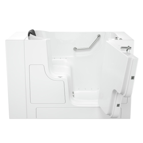 30-in. x 52-in. Outward Opening Door Walk-In Air Spa Bathtub with Right Door/Drain in White