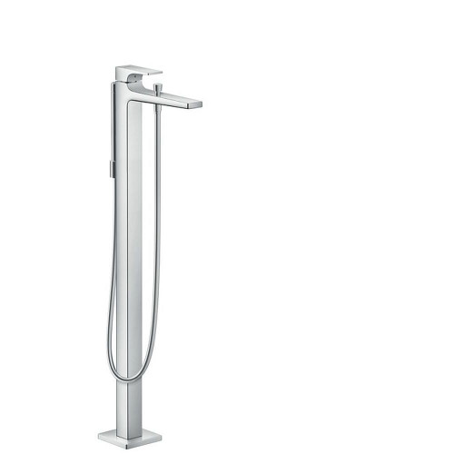 Hansgrohe 32532001 Metropol Freestanding Tub Filler Trim with Lever Handle and 1.75 GPM Handshower, In Chrome