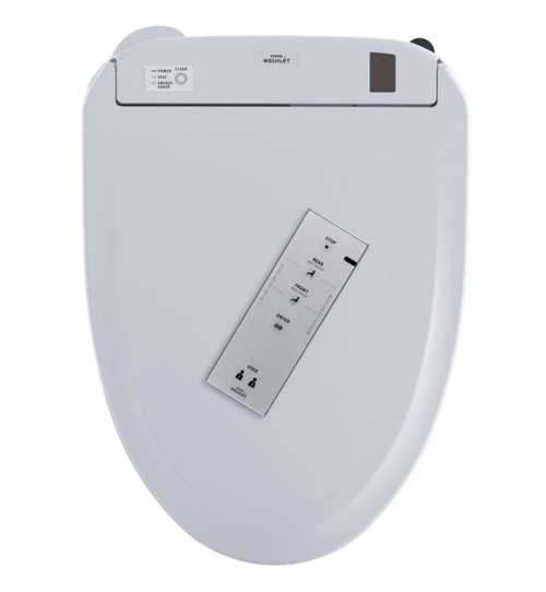 Toto MW454574CUFG#01 1.0 GPF Two-Piece Elongated Toilet with Single Flush and Washlet+ S300e Washlet in Cotton