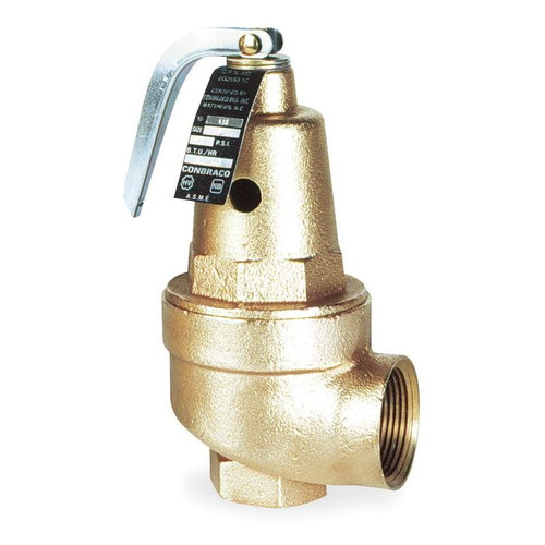 Apollo 1060625 Bronze Safety Relief Valve, FNPT Inlet Type, FNPT Outlet Type