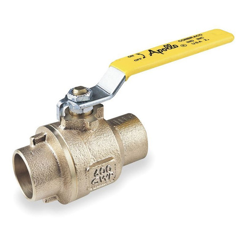 77C20227 Bronze Ball Valve, Inline, Solder, 3/8-in