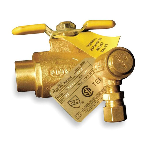Apollo 78306RV Thermal Expansion Ball Valve, Solder, 3/4-in