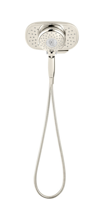 2.5 GPM Duo 4-Function 2-in-1 Shower Head in Polished Nickel
